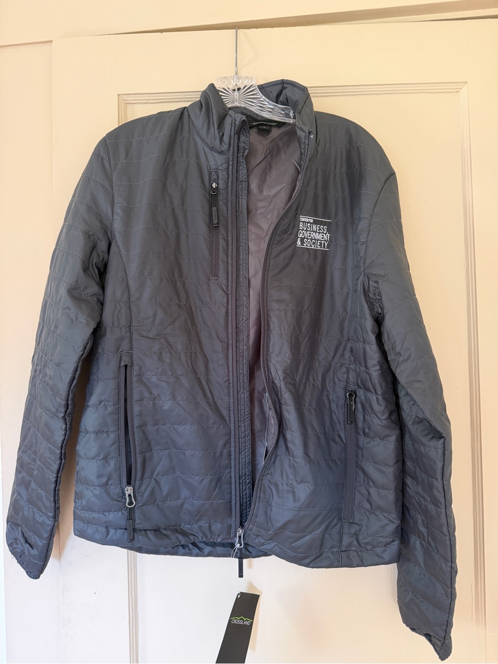 Men's Gray Lightweight Quilted Jacket -